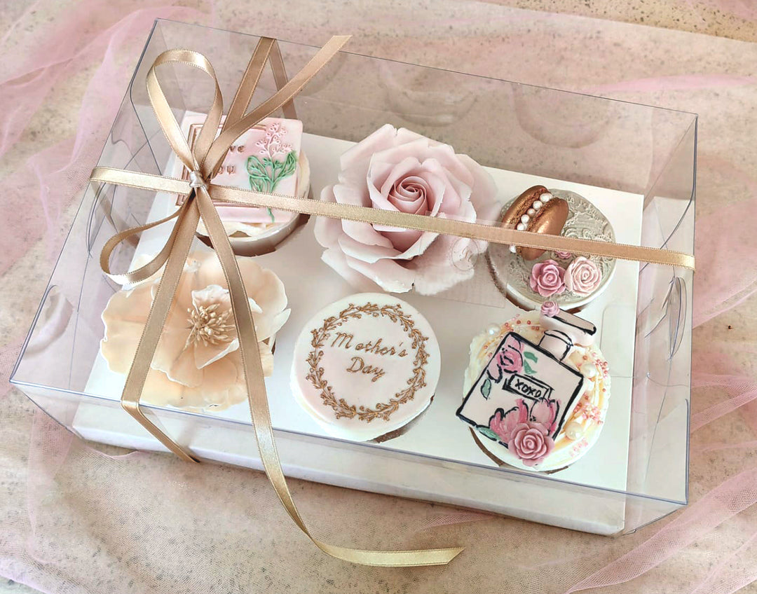 Mothers-Special-Luxury-6-Cupcakes-Edible-Flowers-in-box-DodoMarket-delivery-Mauritius