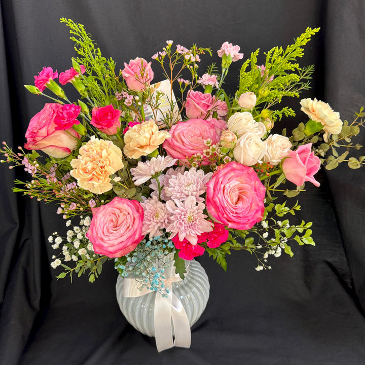 Pastel-Garden-in-gray-Vase-DodoMarket-delivery-Mauritius