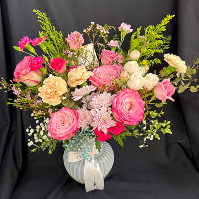 Pastel-Garden-in-gray-Vase-DodoMarket-delivery-Mauritius