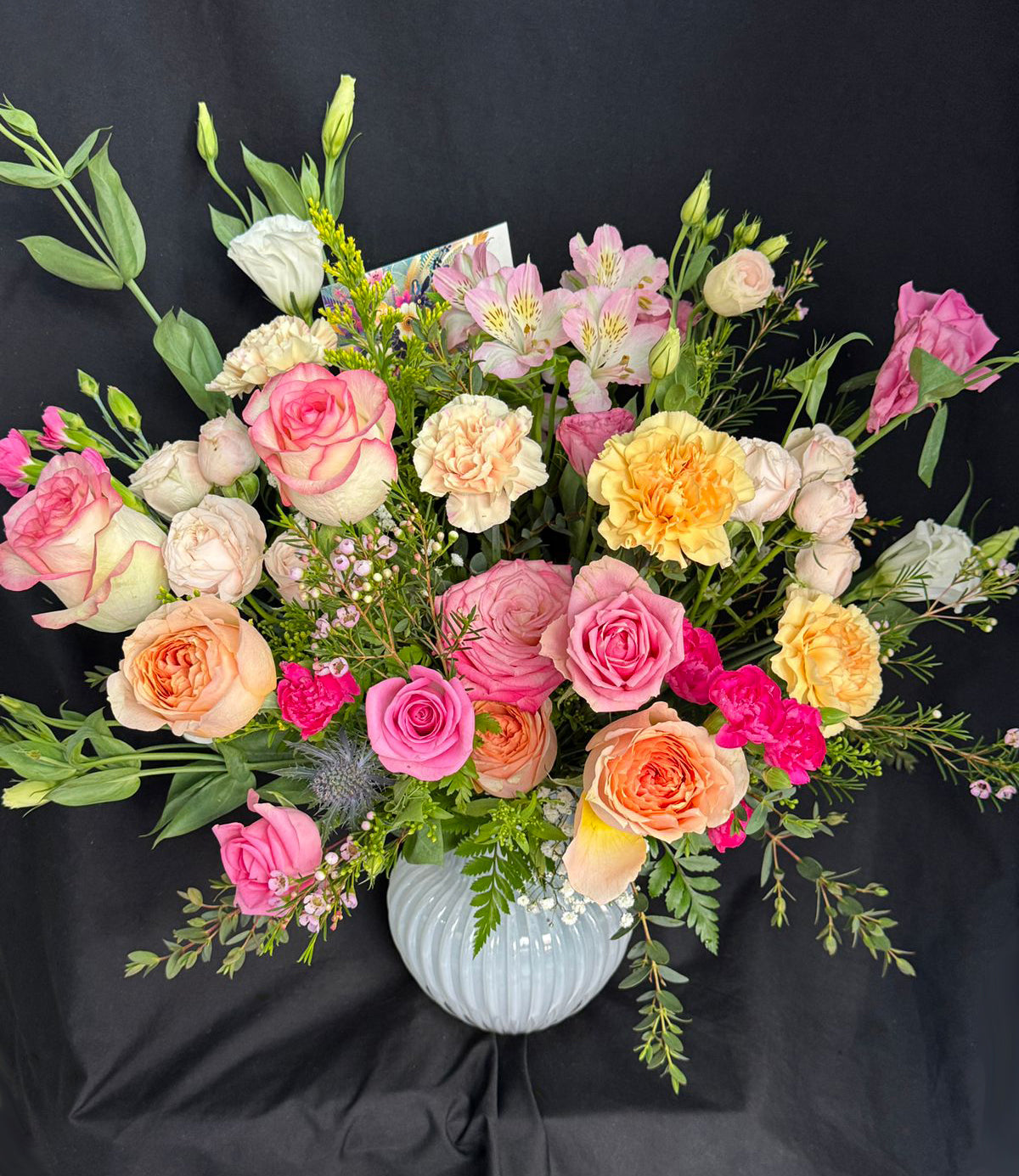 Pastel-Garden-in-gray-Vase-Large-DodoMarket-delivery-Mauritius