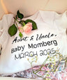 T-shirt personnalisé / Cadeau de croissance pour bébé