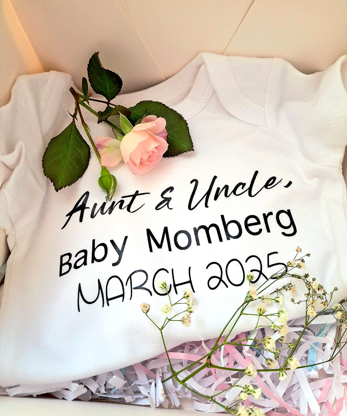 Personalized-baby-grow-expecting-aunt-uncle-DodoMarket-delivery-Mauritius