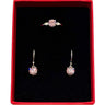 Ensemble en Argent et Zircone Cubique Rose