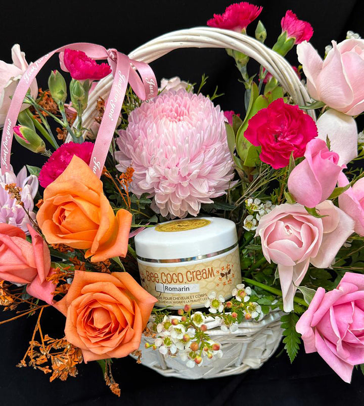 Queen-Bee-Botanica-Basket-and-Cream-closer-DodoMarket-delivery-Mauritius