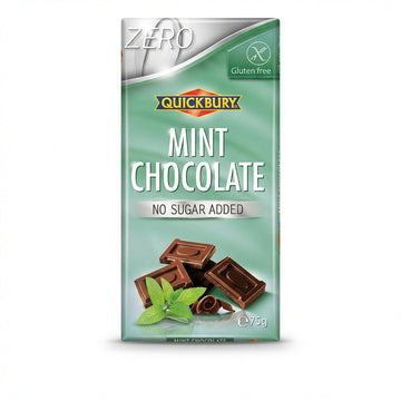 Quickbury Sugar Free Mint Chocolate 75g Delivery Mauritius