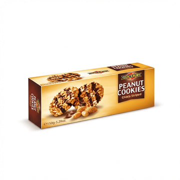 Quickbury Sugar Free Peanut Cookies Choco Striped 125g Delivery Mauritius