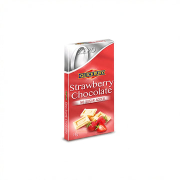 Quickbury Sugar Free Strawberry Chocolate 75g Delivery Mauritius