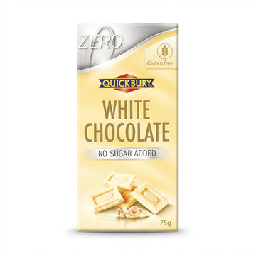 Quickbury Sugar Free White Chocolate 75g Delivery Mauritius