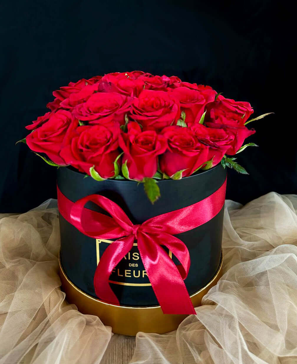Valentine Red Roses Luxury Box | Same-day Delivery Mauritius