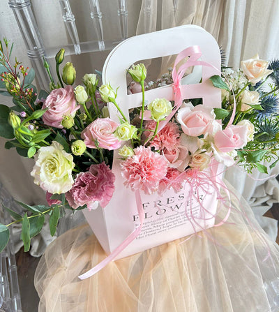 Romantic Flower Bouquet in a Bag