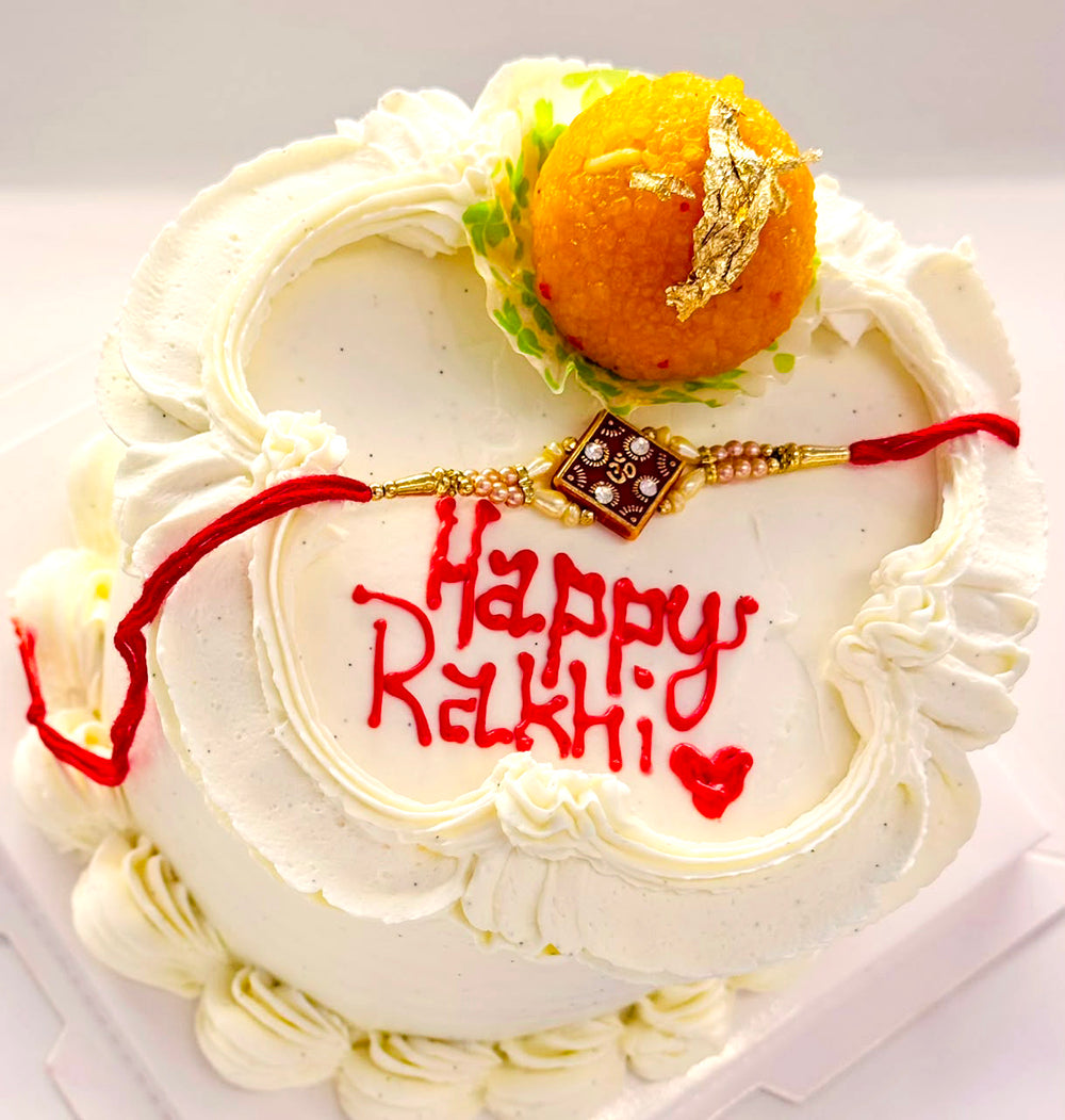 Royal-Motichoor-Rakhi-Mini-Cake-with-Ladoo-Dodomarket-delivery-Mauritius