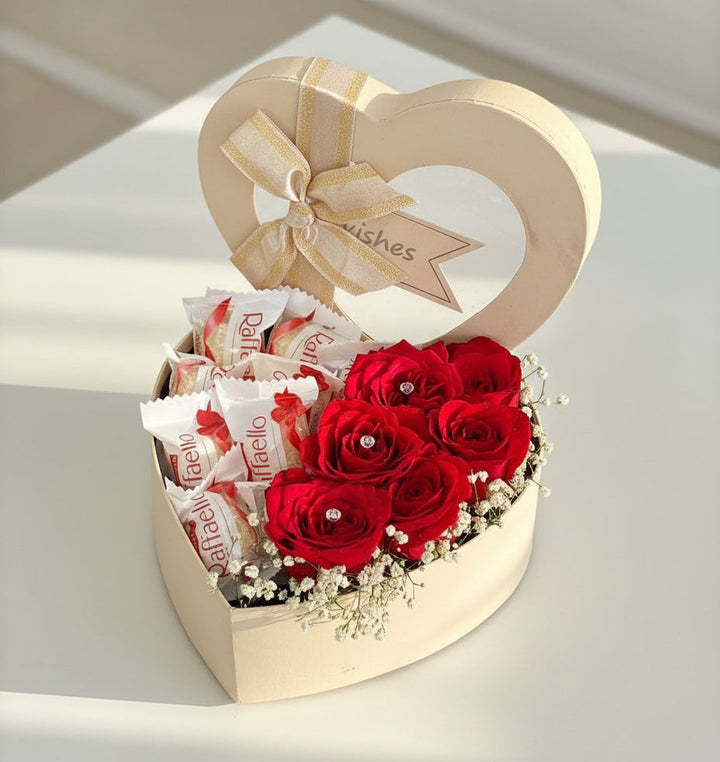 Royal-romance-heart-box-roses-and-raffaello-DodoMarket-delivery-Mauritius
