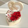 Royal Romance Heart Box: Roses & Raffaello