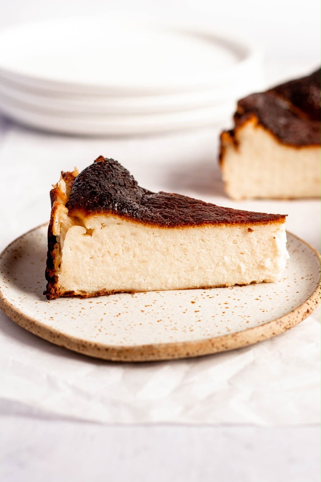Cheesecake San Sebastián à la vanille