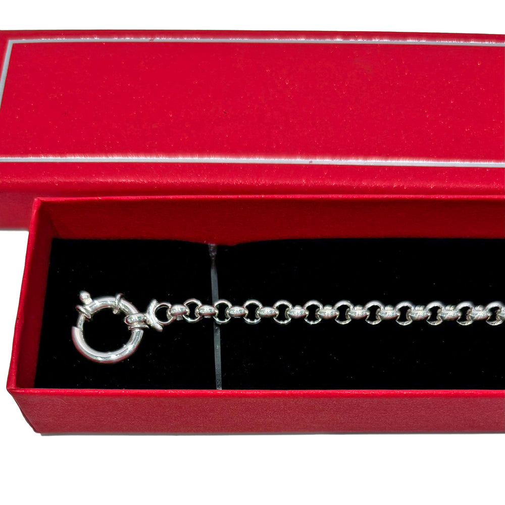 Silver Belcher Chain Bracelet : Classic Elegance for Every Wrist