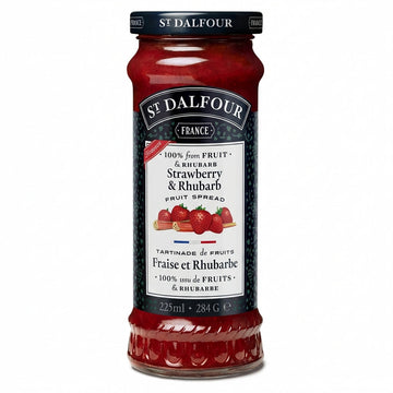 St. Dalfour Strawberry Rhubarb Fruit Spread 284g Delivery Mauritius
