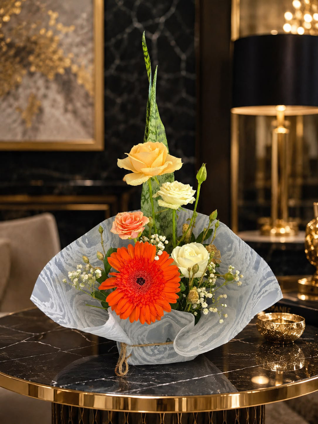 Tabletop-posy-centerpiece-room-DodoMarket-delivery-Mauritius