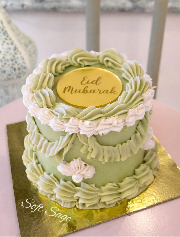 Vintage-Eid-Mubarak-Cake-SoftSage-DodoMarket-delivery-Mauritius