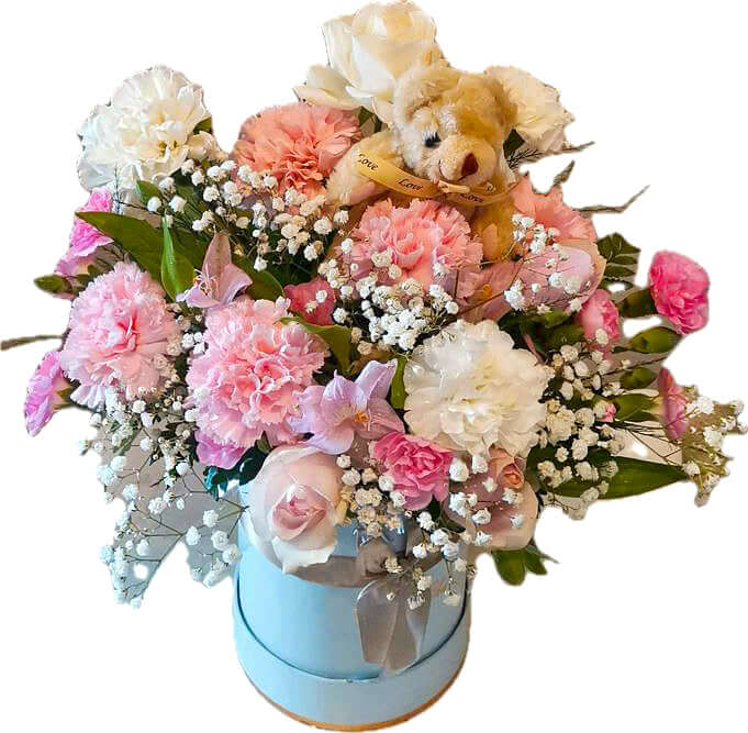 Welcome-Baby-Flower-Box-DodoMarket-delivery-Mauritius