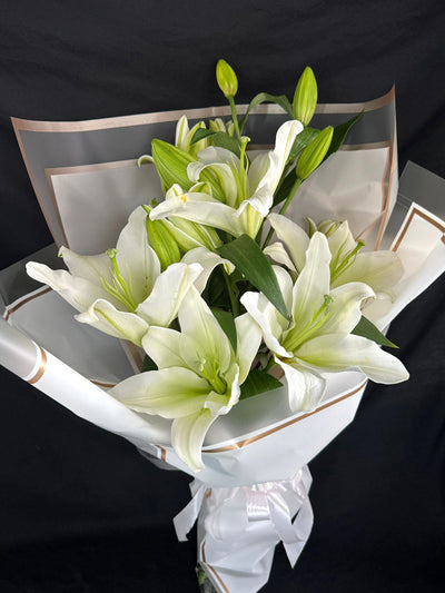 While-lilies-bouquet-purity-6-Stems-DodoMarket-delivery-Mauritius