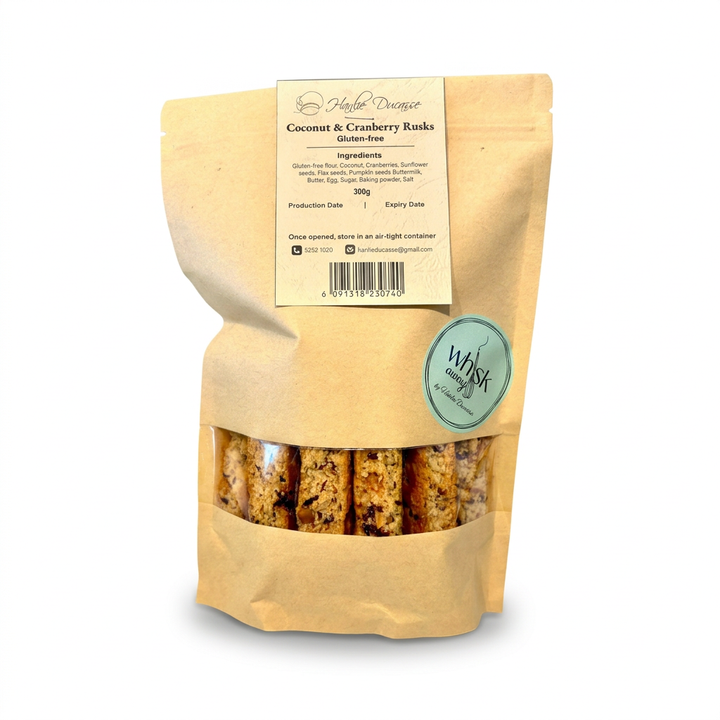 WhiskAway Coconut & Cranberry Rusks Gluten-Free