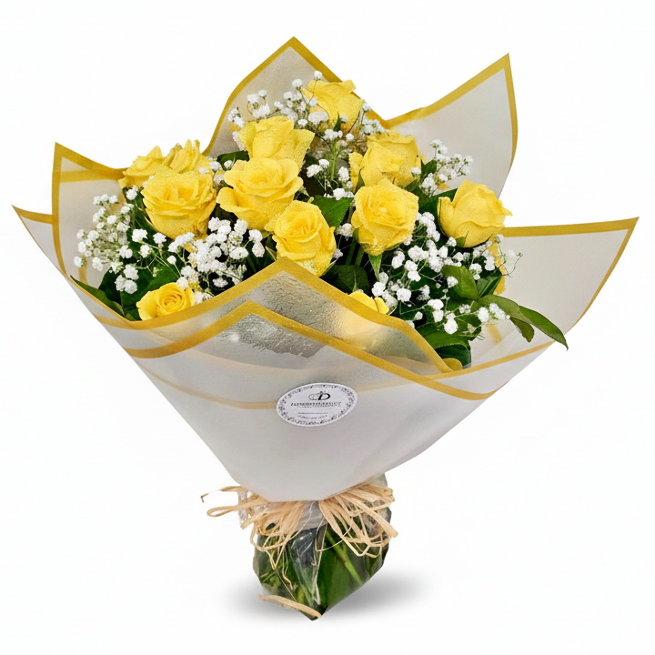 Yellow-Roses-Bouquet-15-DodoMarket-delivery-Mauritius