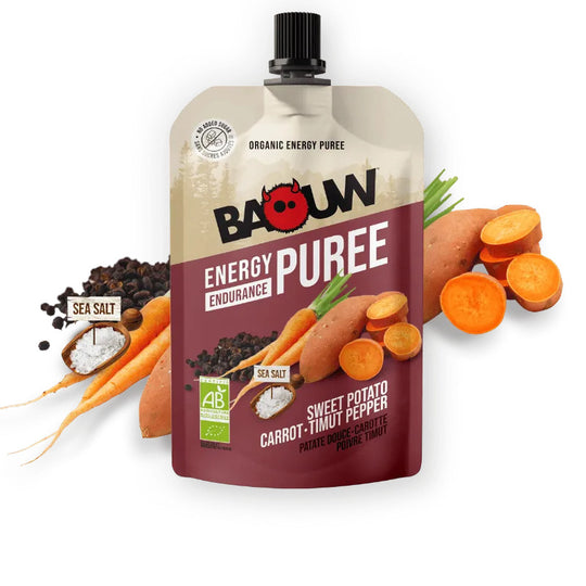 Baouw Organic Energy Puree Sweet Potato-Carrot-Timut Pepper 90g Delivery Mauritius