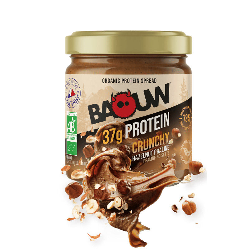Baouw Organic Protein Spread Crunchy Praline-Hazelnut 200g Delivery Mauritius