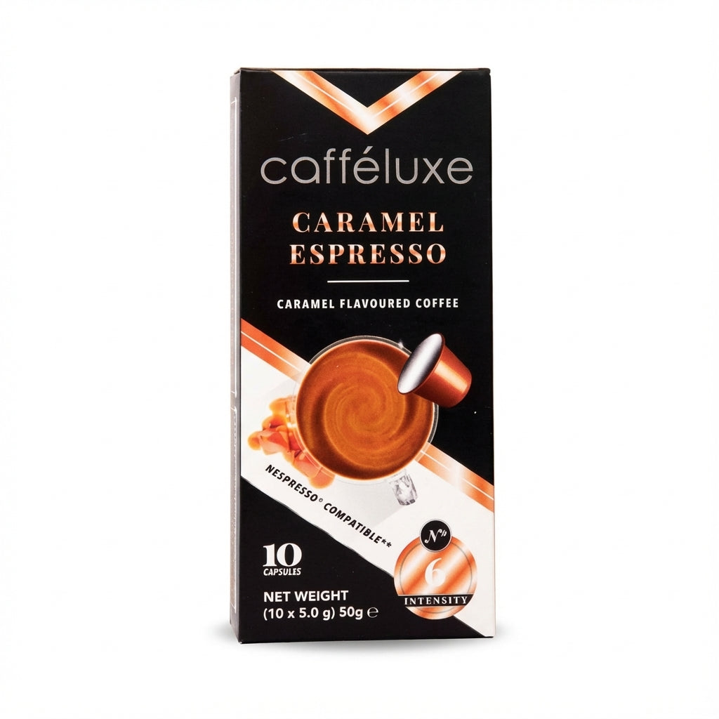 Caffeluxe Caramel 10 Capsules 50g Delivery Mauritius
