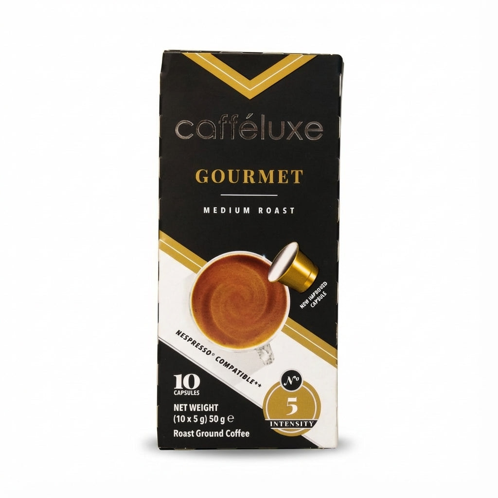 Caffeluxe Espresso Gourmet 10 Capsules 50g Delivery Mauritius