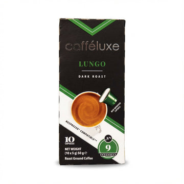 Caffeluxe Lungo 10 Capsules 50g Delivery Mauritius