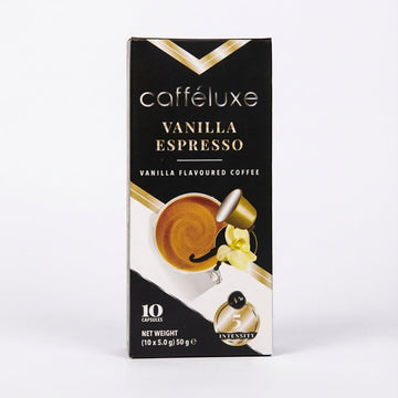 Caffeluxe Vanilla 10 Capsules 50g Delivery Mauritius