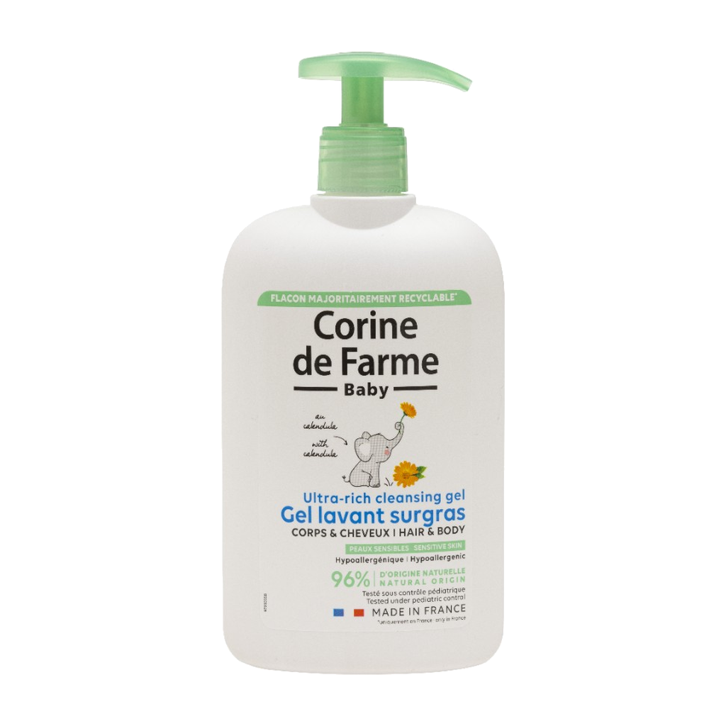 Corine de Farme Baby Gel Lavant Surgras Corps & Cheveux 500ml Delivery Mauritius