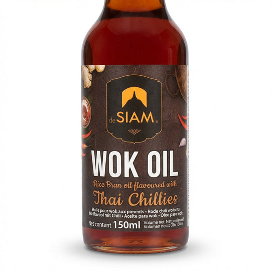 deSIAM Wok Oil Rice Bran Thai Chillies 150ml