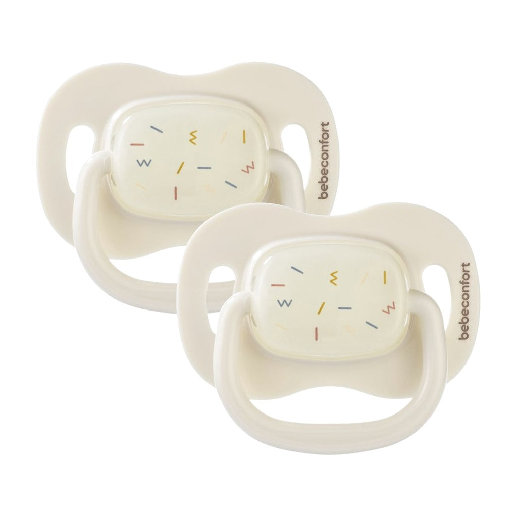 Bébé Confort 2 Reversible Glow Soothers Silicone 6m+ Sand baby gift Delivery Mauritius