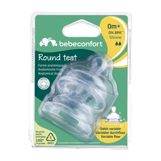 Bébé Confort Tétine Ronde Silicone Débit Variable S1 0m+ x2 baby gift Delivery Mauritius