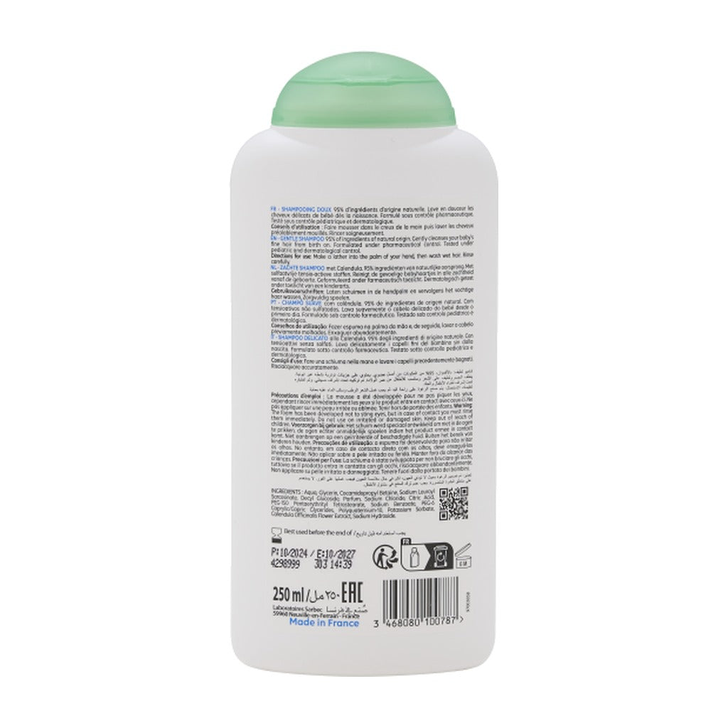 Corine de Farme Baby Shampooing Doux 250ml back label 250 ml Delivery Mauritius