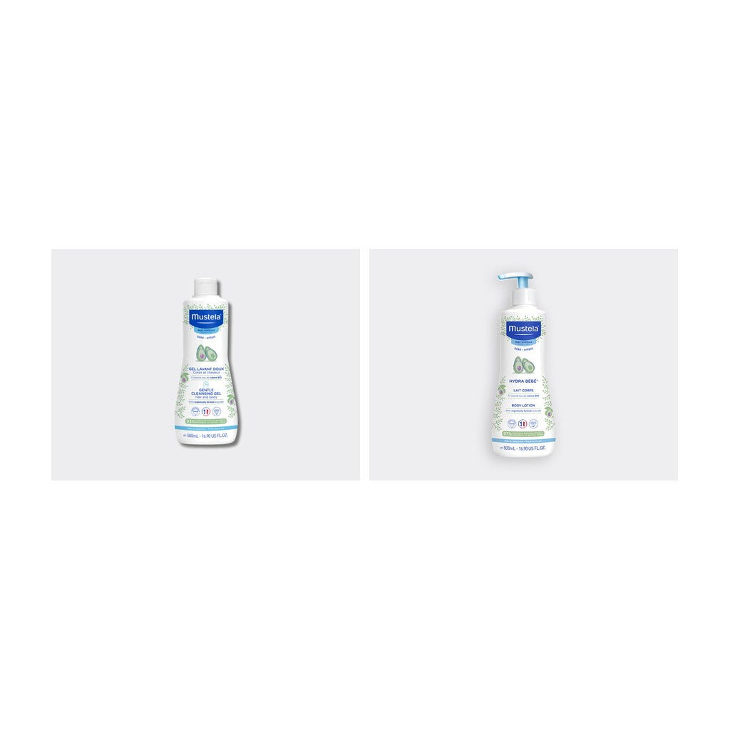 Mustela Pack Promo Gel Lavant Doux + Hydra Bébé Corps 500ml Delivery Mauritius