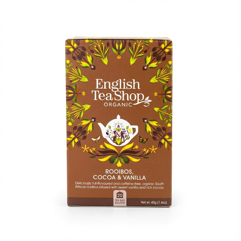 English Tea Shop Organic Rooibos Chocolate Vanilla Infusion 40g Delivery Mauritius