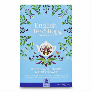 English Tea Shop Organic White Tea Blueberry Elderflower 30g Delivery Mauritius