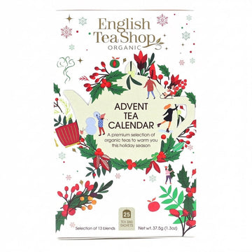 English Tea Shop Advent Calendar Wellness White 25 Pyramid Bags Delivery Mauritius