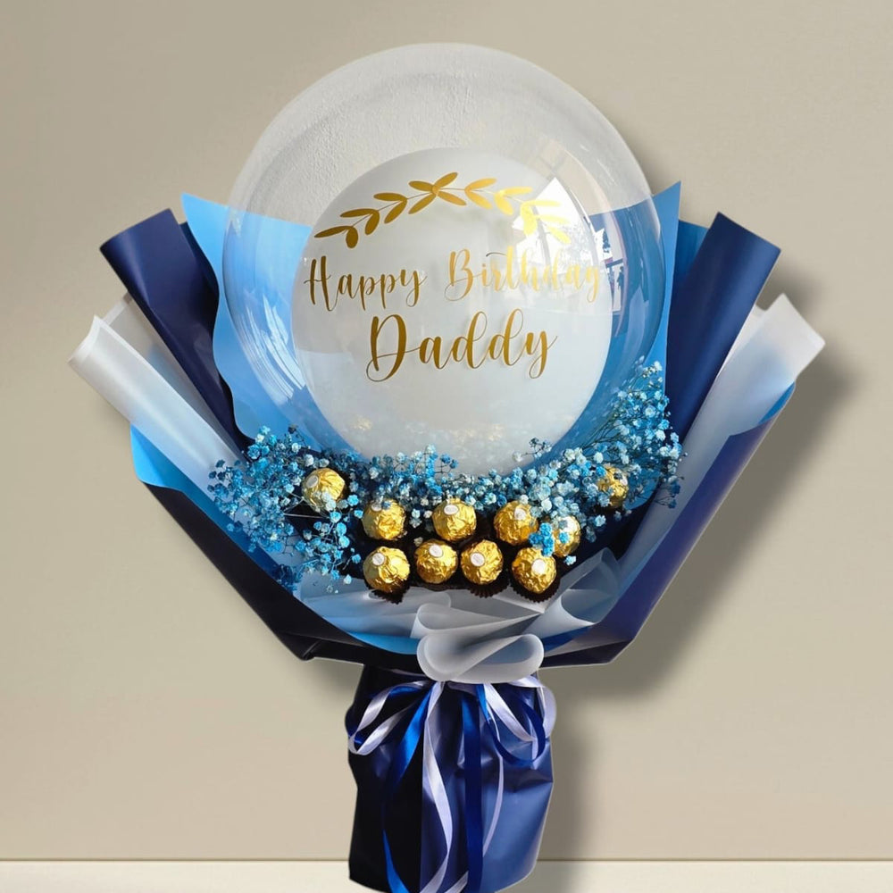gentleman-s-reserve-ferrero-rocher-balloon-gift-wrap-DodoMarket-delivery-Mauritius