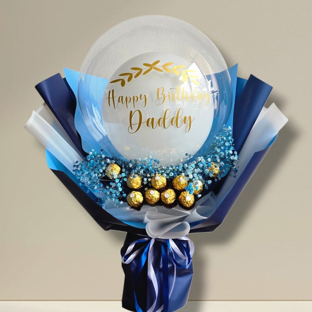 gentleman-s-reserve-ferrero-rocher-balloon-gift-wrap-DodoMarket-delivery-Mauritius