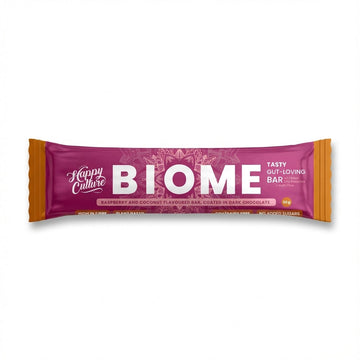Happy Culture BIOME Bar Raspberry Coconut 50g Delivery Mauritius