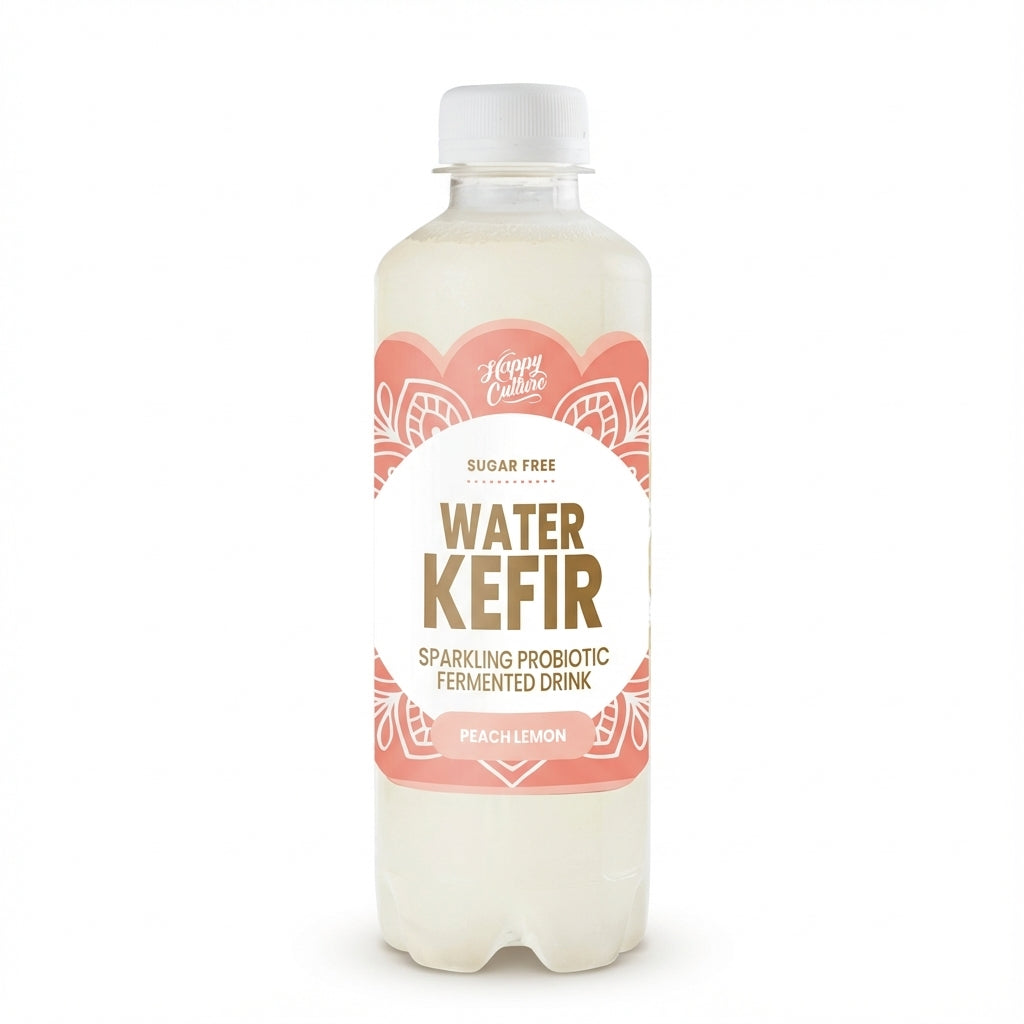 Happy Culture Water Kefir Peach Lemon 330ml Delivery Mauritius
