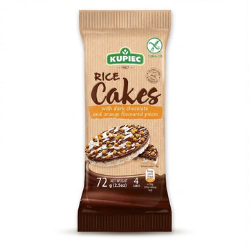 Kupiec Rice Cakes Dark Chocolate Orange 72g Delivery Mauritius