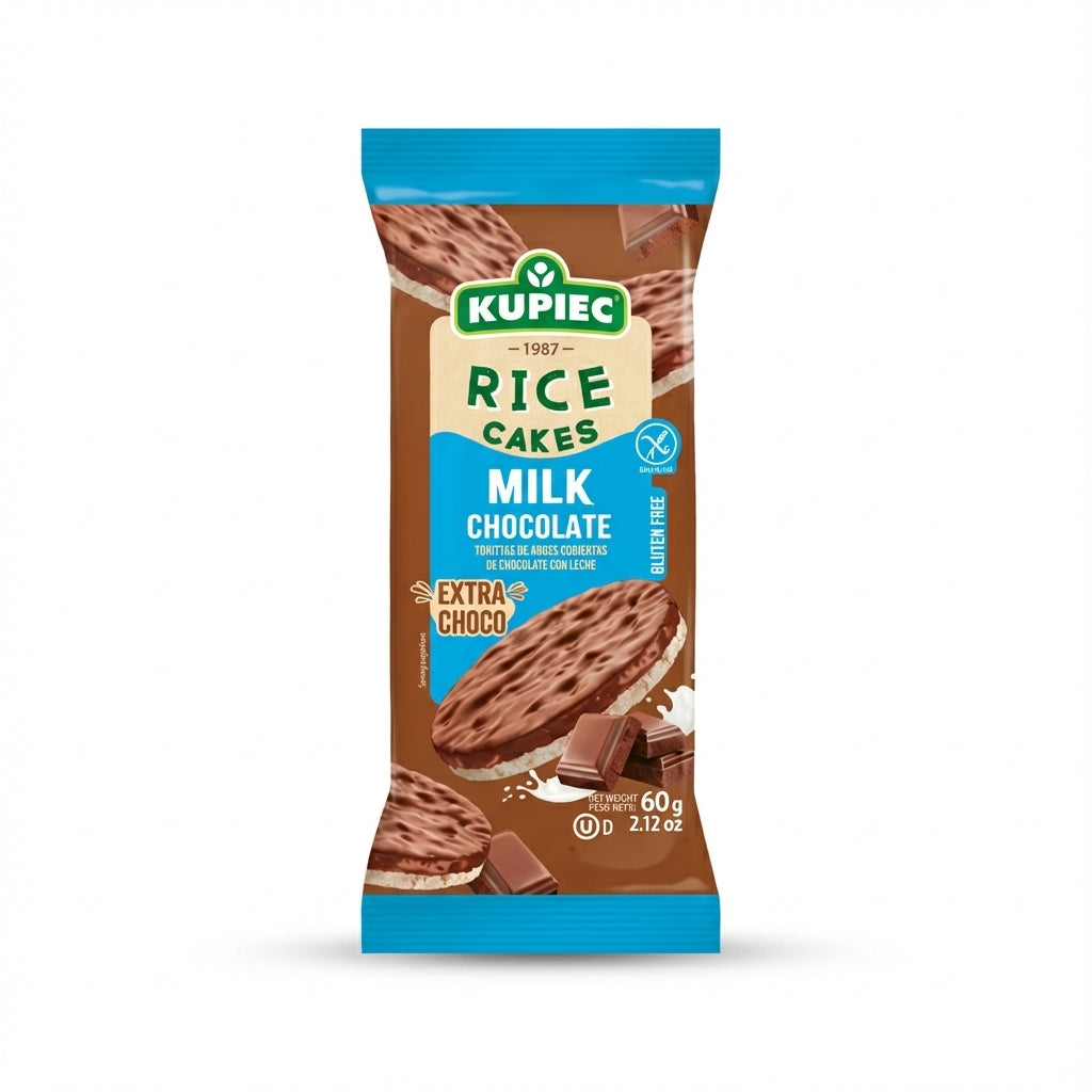 Kupiec Rice Cakes Milk Chocolate 60g Delivery Mauritius