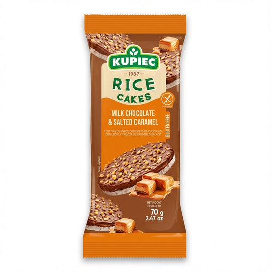 Kupiec Rice Cakes Milk Chocolate Caramel 70g Delivery Mauritius