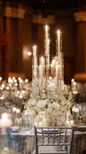 Luxurious Candelabra Wedding Centrepiece : An Opulent Glow of Elegance