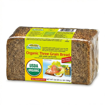 Mestemacher Organic Rye Bread 3 Grains 500g Delivery Mauritius